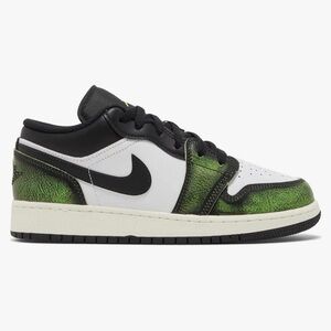 Nike Green and Black Sneakers Jordan air one